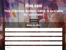 Tablet Screenshot of hivo.com